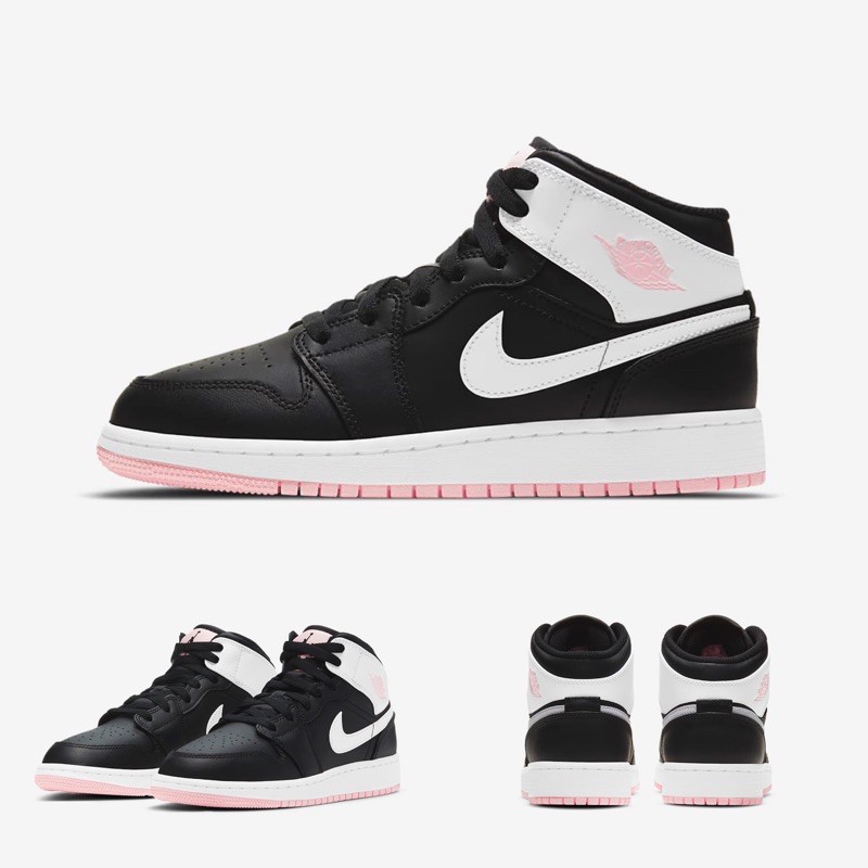 Quality Sneakers - Jordan 1 Mid 黑粉 女鞋 555112-103