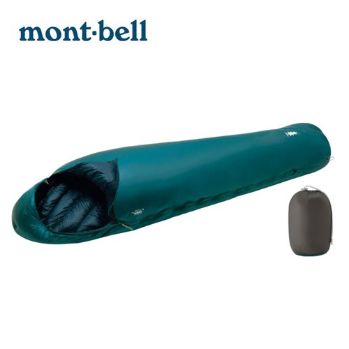 【mont-bell】 Seamless Down Hugger 800FP #3 羽絨睡袋  藍綠  1121401