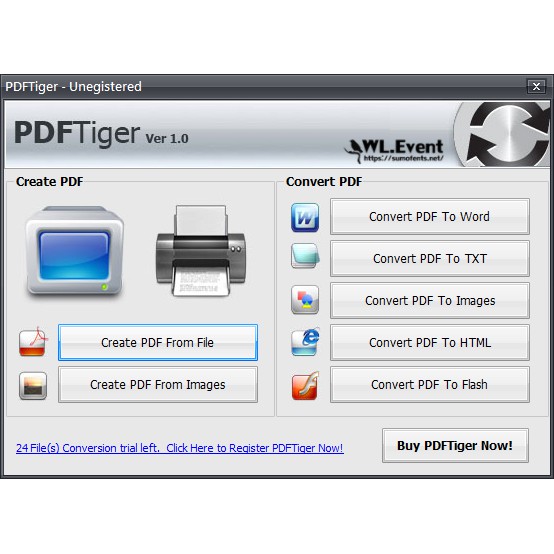 【正版軟體購買】PDFTiger 官方最新版 - PDF 轉檔軟體 Word Excel PPT 轉 PDF