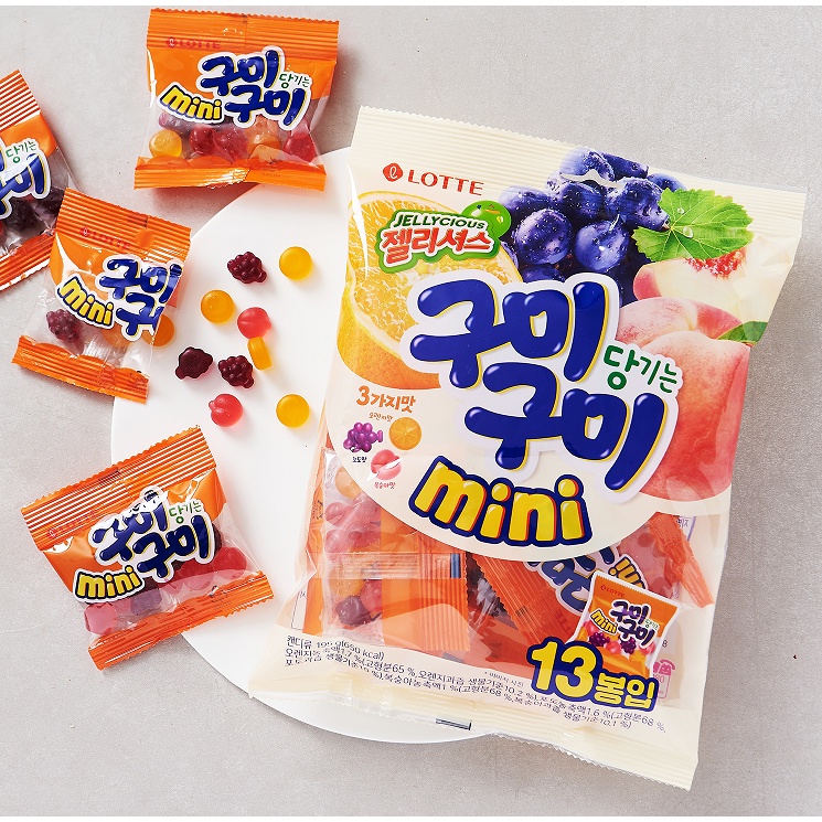 ❗現貨+預購❗LOTTE 樂天 QQ迷你水果軟糖195g｜韓國代購 韓國軟糖 水果軟糖 軟糖 韓選PickMe✨