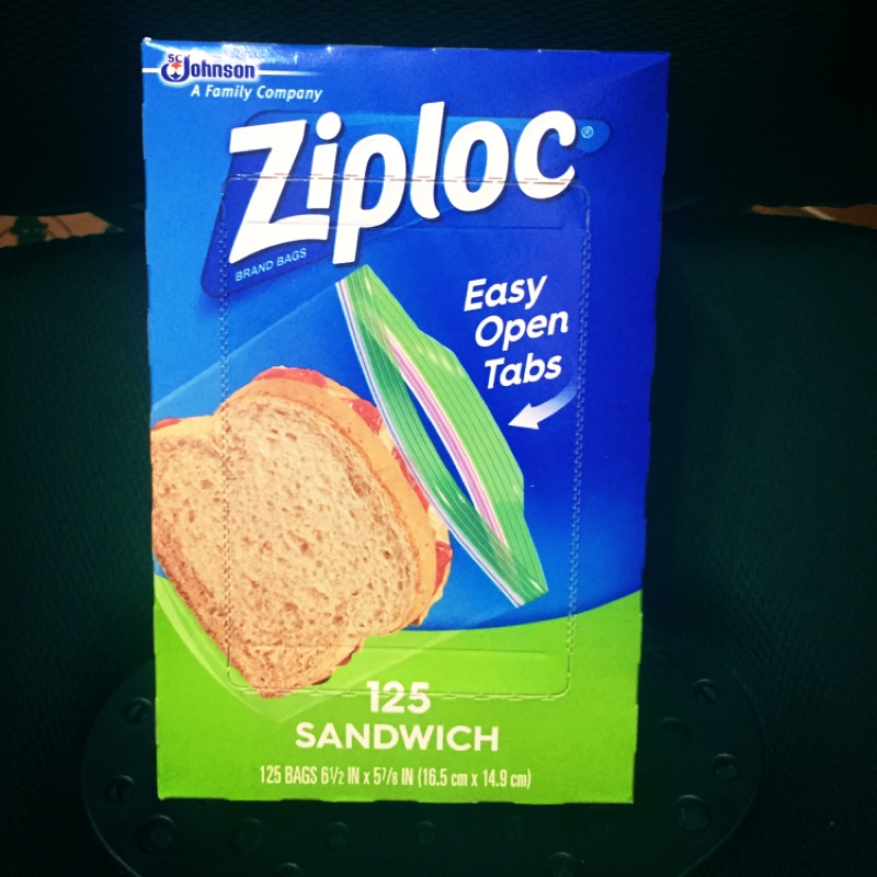 Ziploc 可封式三明治保鮮袋 125入