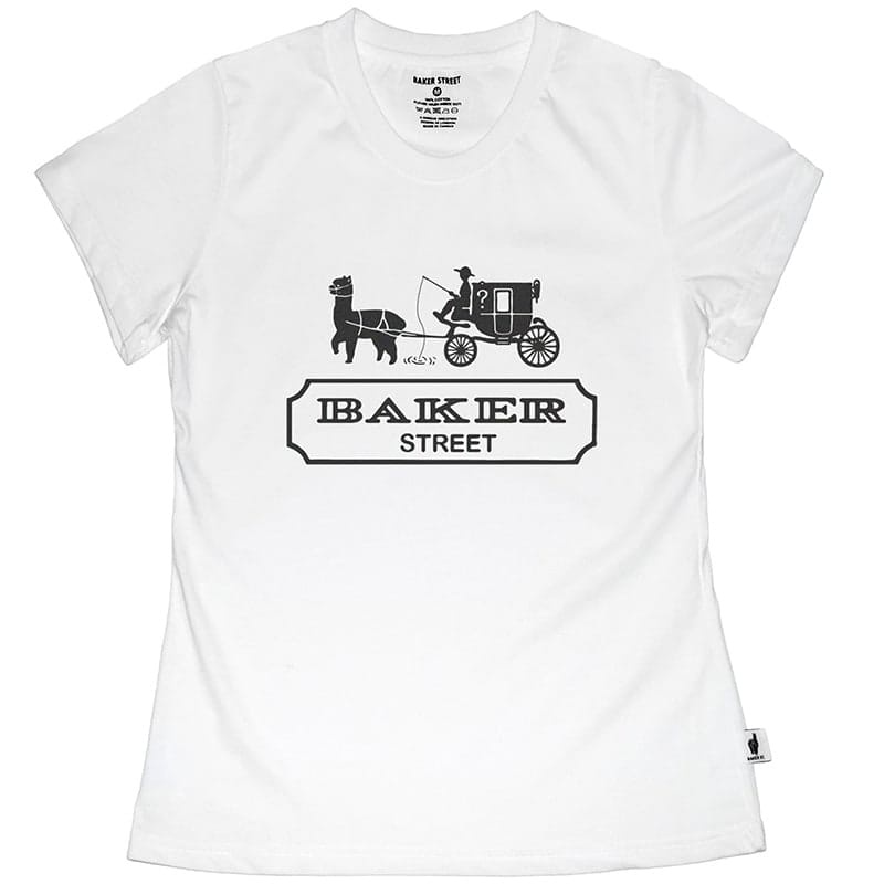 女版 有機棉T 短袖Tshirt Alpaca Carriage【英國品牌 Baker street 貝克街】025