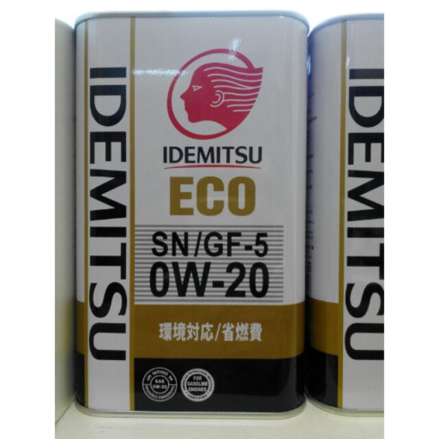 日本IDEMITSU 出光ECO SN GF5 0W-20 日規超高等級全合成機油