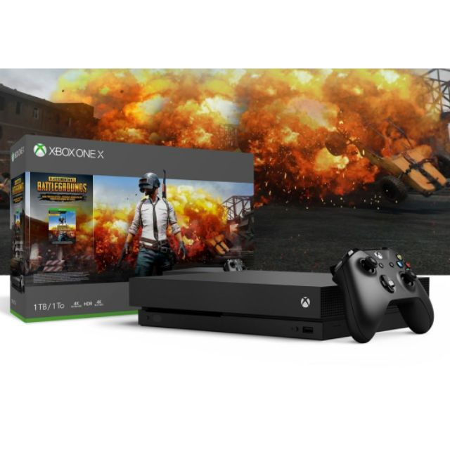 拆封極新沒在玩 Xbox one x 1TB 絕地求生同捆 onex