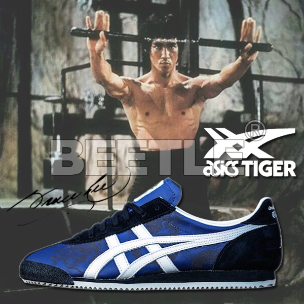 BEETLE ONITSUKA TIGER CORSAIR BRUCE LEE 李小龍 藍白黑 D50HK-5001