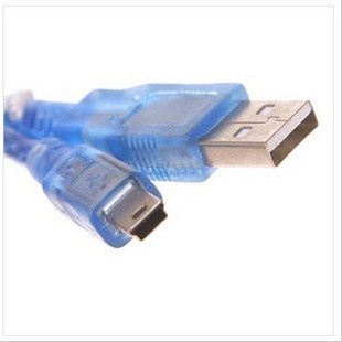 標準 mini USB轉USB 2.0 傳輸線/充電線 (10米 / 10公尺) 藍