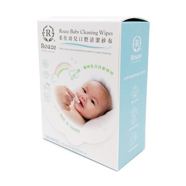 柔仕 Roaze 幼兒口腔清潔布|清潔棉 (180片|盒)