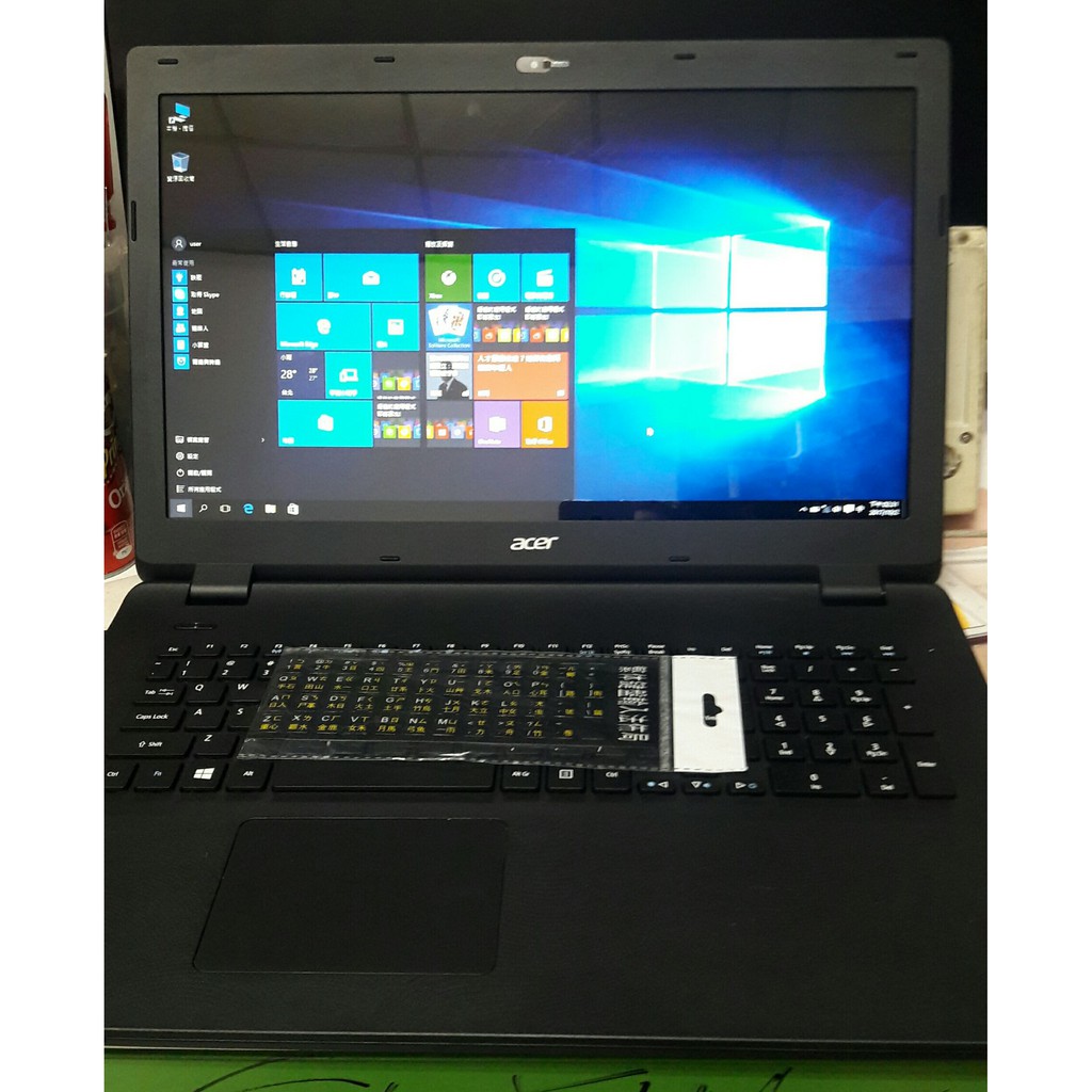 二手9.9新Acer ZYLB B 筆電 processor四核心lol機/17.3吋/4GB DDR3/120GB