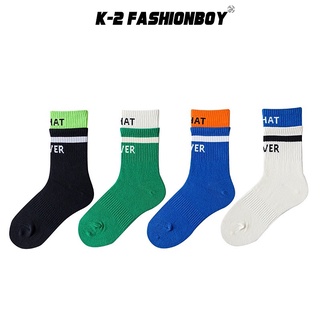 【K-2】玩色造型 假兩件襪子 拼接襪 雙層襪 長襪 中筒襪 襪子 色襪 造型 滑板 情侶 街頭 襪【KM29】