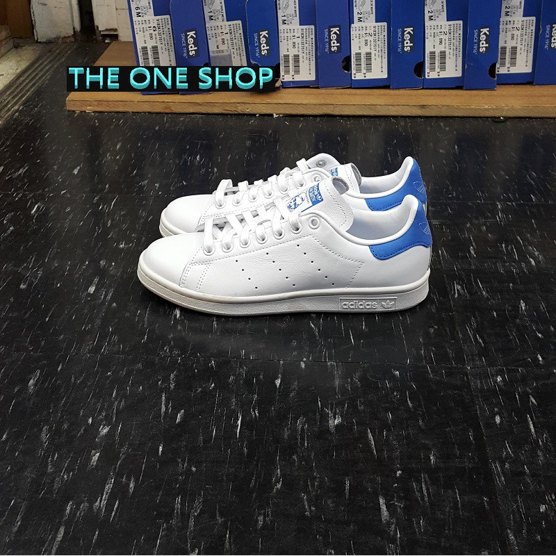 adidas 愛迪達 STAN SMITH 小白鞋 白色 白藍 藍色 全白 皮革 真皮 經典款 BD8022