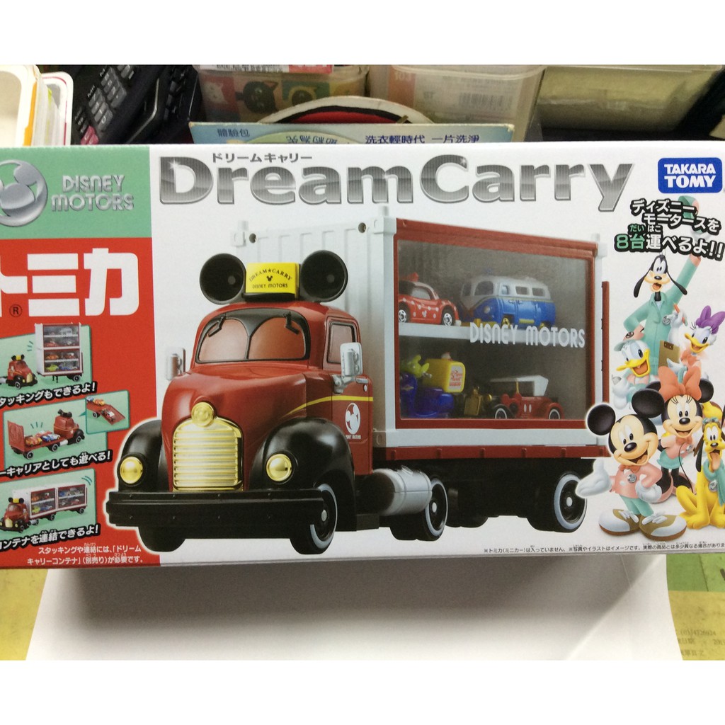 [佑子媽]迪士尼 夢幻 展示貨車 多美小汽車 米奇 貨櫃 拖板車 DS82146 日本 TOMICA 不含小車