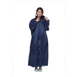 瀧澤部品 ARAI w028 印花點點 時尚雨衣 (藍色)