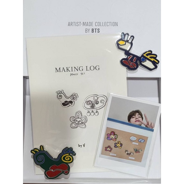 BTS Artist Made Collection by V 徽章小卡 Making log(不含徽章）