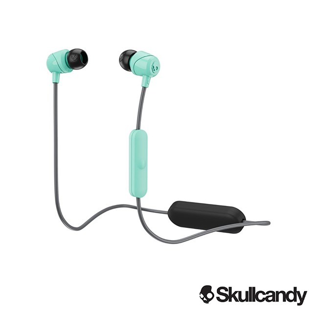 Skullcandy 吉寶 JIB 藍牙耳機-黑+淺綠色