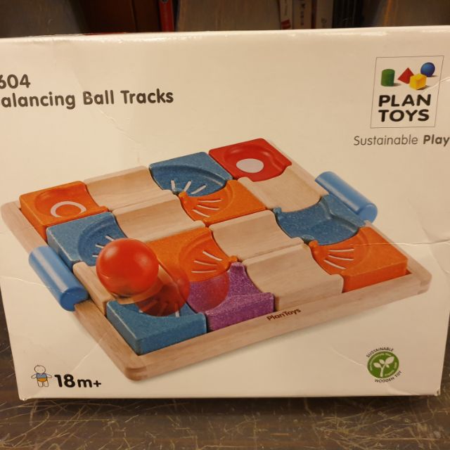 plantoys 原木Plan toys 平衡球 迷宮創意 軌道 益智拼圖 積木