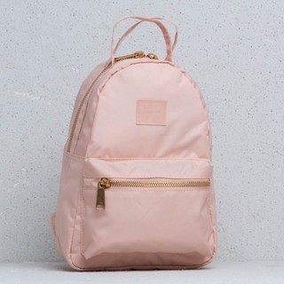 herschel nova mini mid 迷你 粉色 金拉鍊 輕量帆布 女生 日常 小包 小後揹包 後揹包 現貨