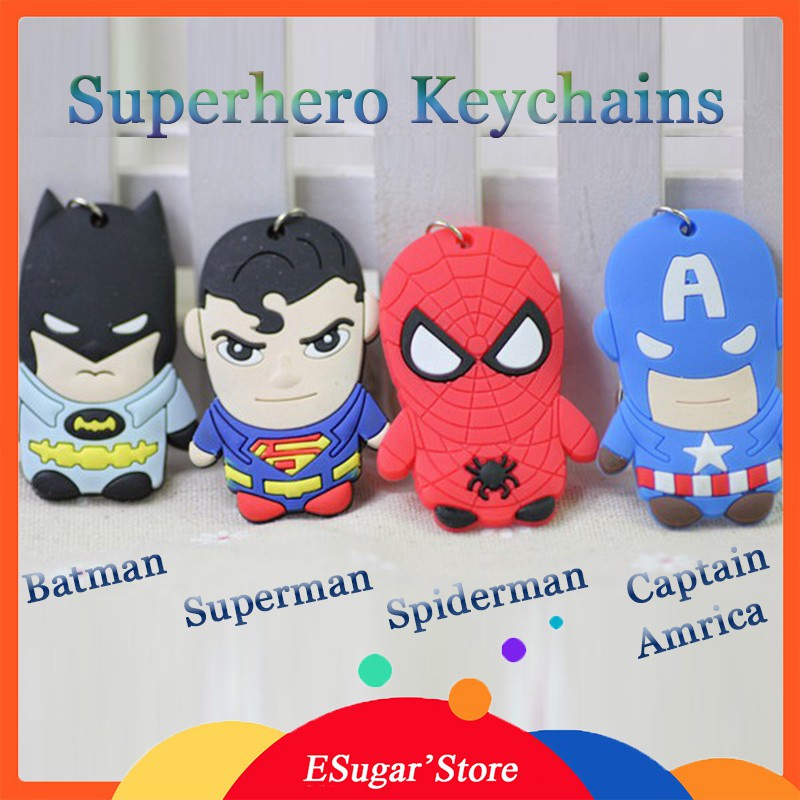 男童玩具 蜘蛛人 美國隊長 超人 蝙蝠俠 鑰匙扣 兒童玩具 小禮品