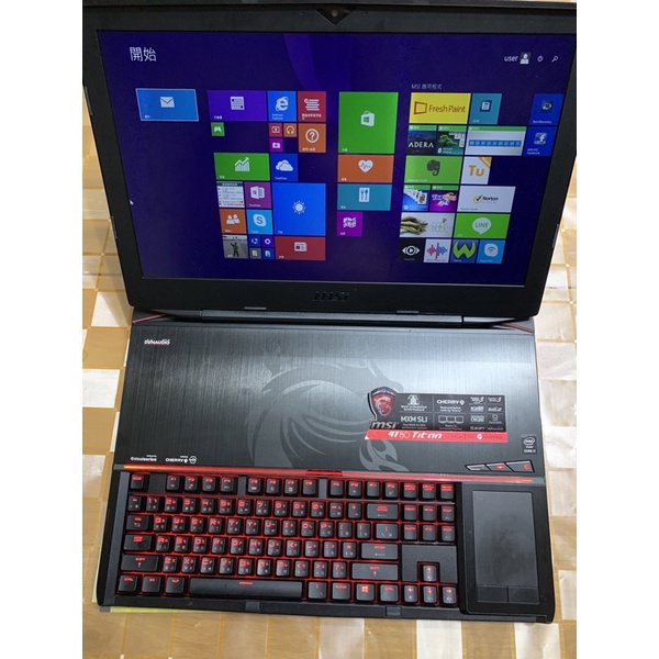 MSI GT80 titan GTX 980M SLI 二手 notebook laptop 免運 可 議價 可 面交