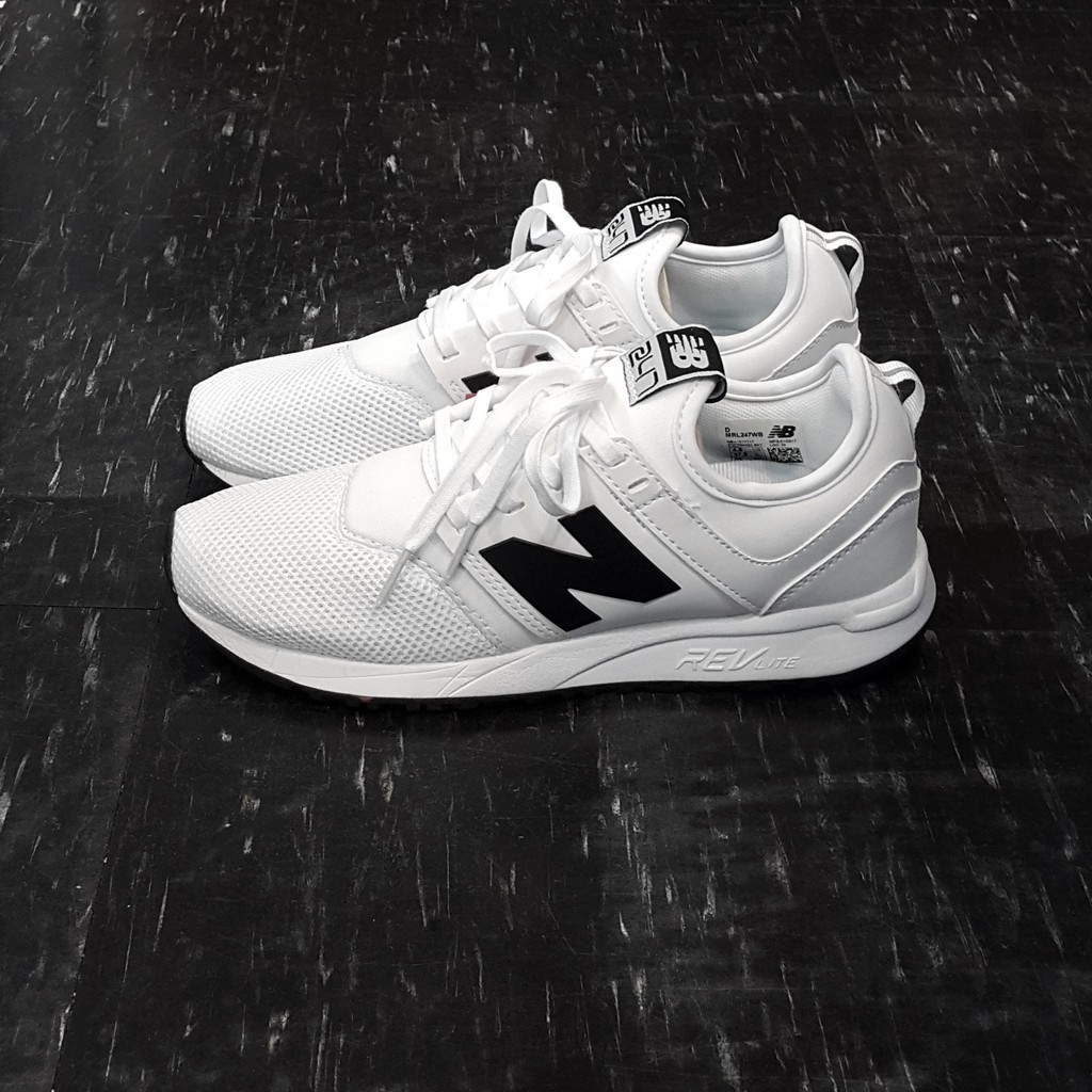 new balance nb 247 MRL247WB 白色 白黑 孔曉振著 網布 皮革 修長 質感 慢跑鞋