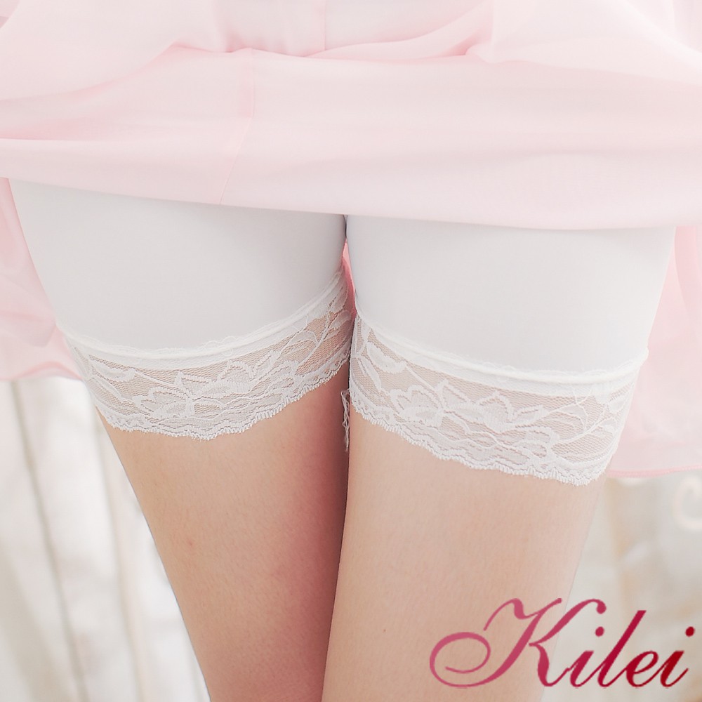 【Kilei】實用性防走光安全褲XA1091-12(白棉蕾絲)全尺碼