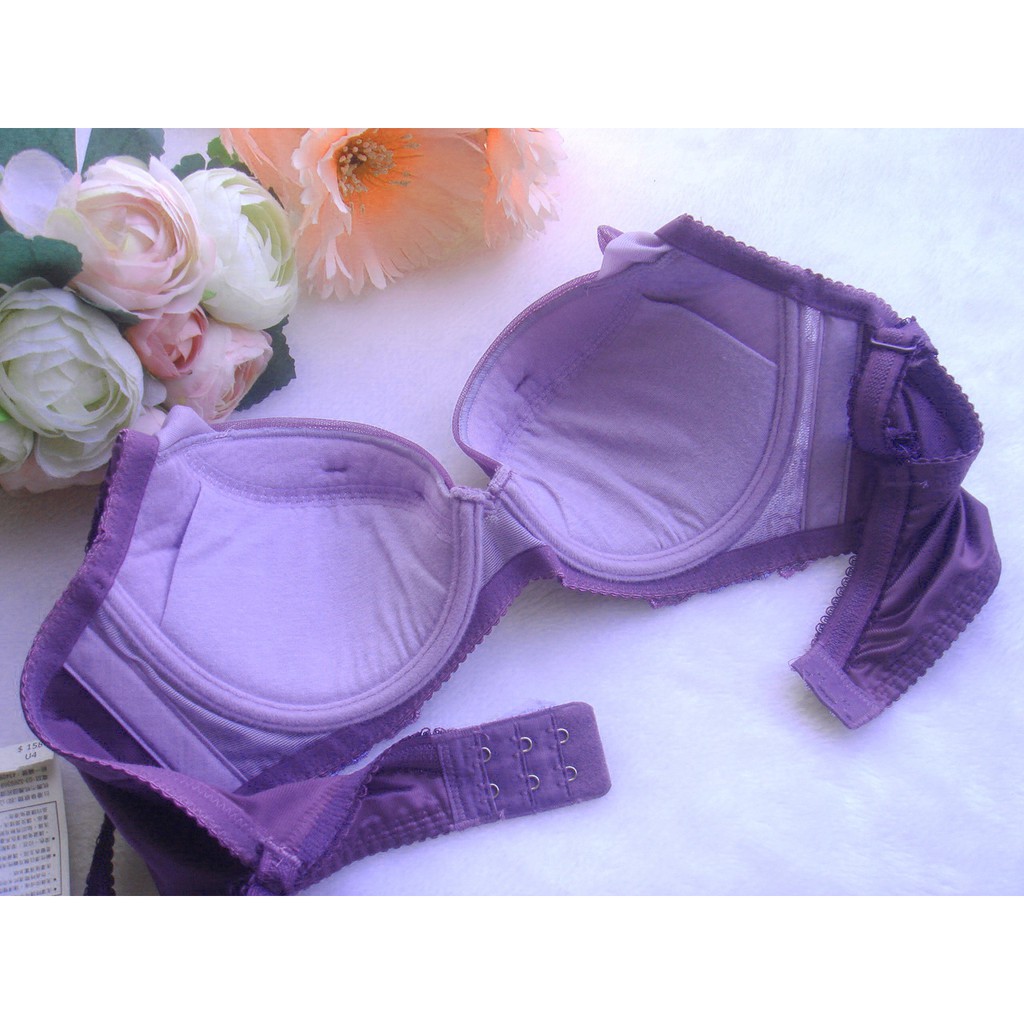 Echo Mall 華歌爾莎薇魔力推推挺浪漫系列渾圓有型包覆美胸內衣 浪漫紫32b 70b 蝦皮購物