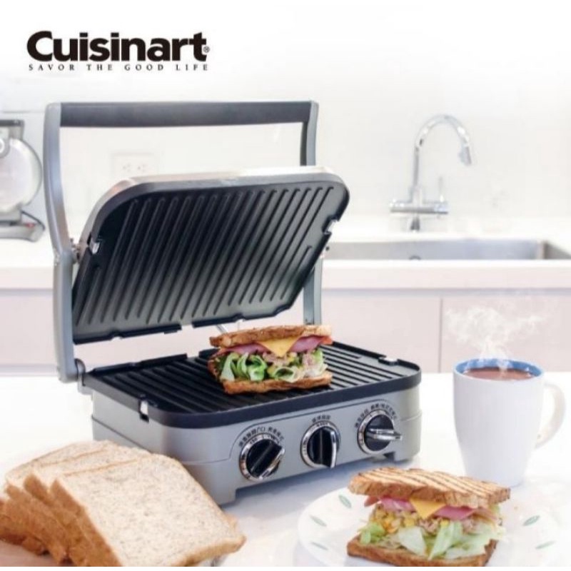 美膳雅 Cuisinart GR-4N Griddler 五合一 多功能 電烤爐 帕尼尼機 三明治機 燒烤器