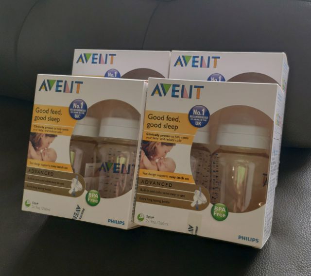 🌟𝘼𝙑𝙀𝙉𝙏新安怡🌟PHILIPS 飛利浦 AVENT 防脹氣奶嘴 透明色 新生兒流量經典PES-125ml/260ml