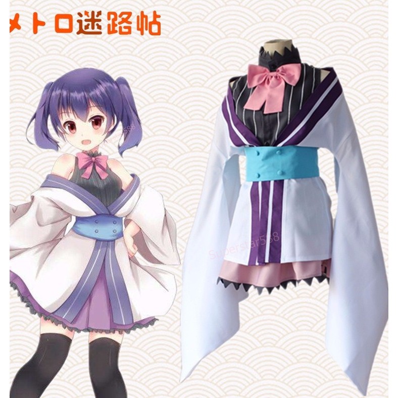 Q動漫 日本動漫urara迷路帖雪見小梅cos服和服cosplay服裝套裝日本和服 蝦皮購物