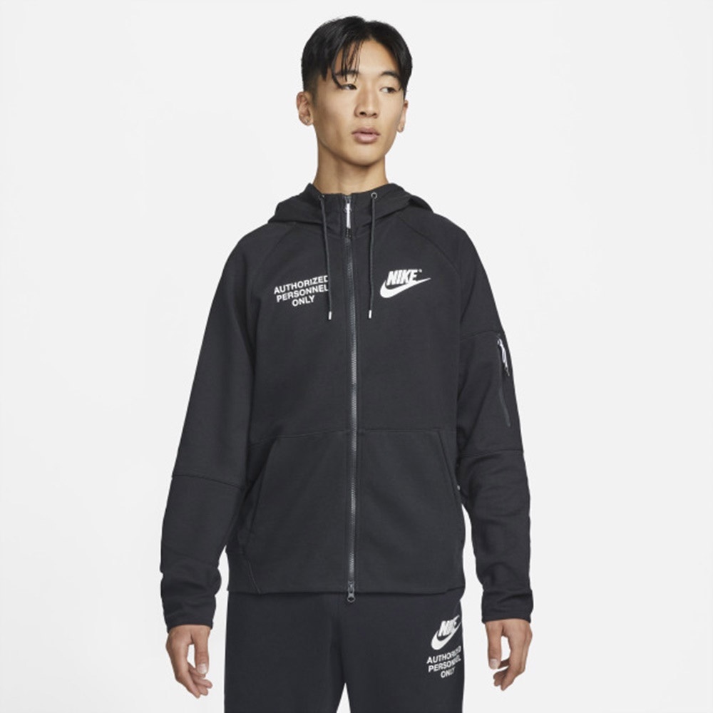 NIKE 外套 SPORTSWEAR 黑 標語 連帽 男 DM6549-010