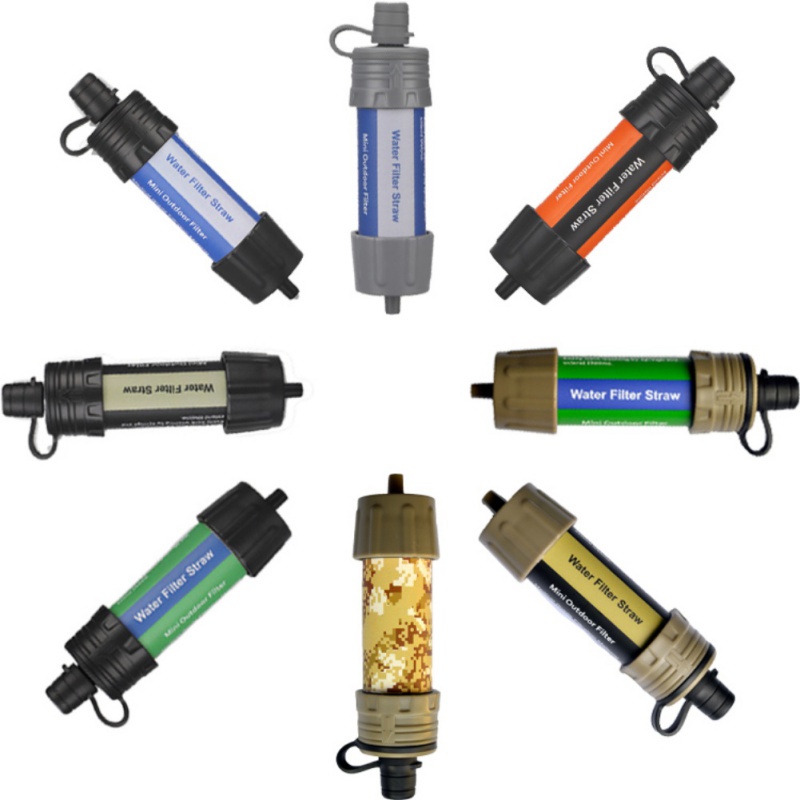 戶外生存淨水器 濾水器 吸管水微型過濾器 過濾系統生存淨水吸管工具 應急生活