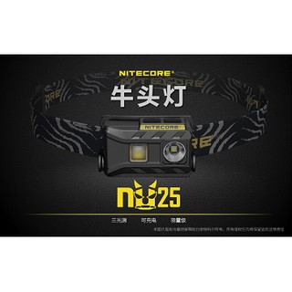 [出租-頭燈] NiteCore 極輕量USB頭燈 NU25