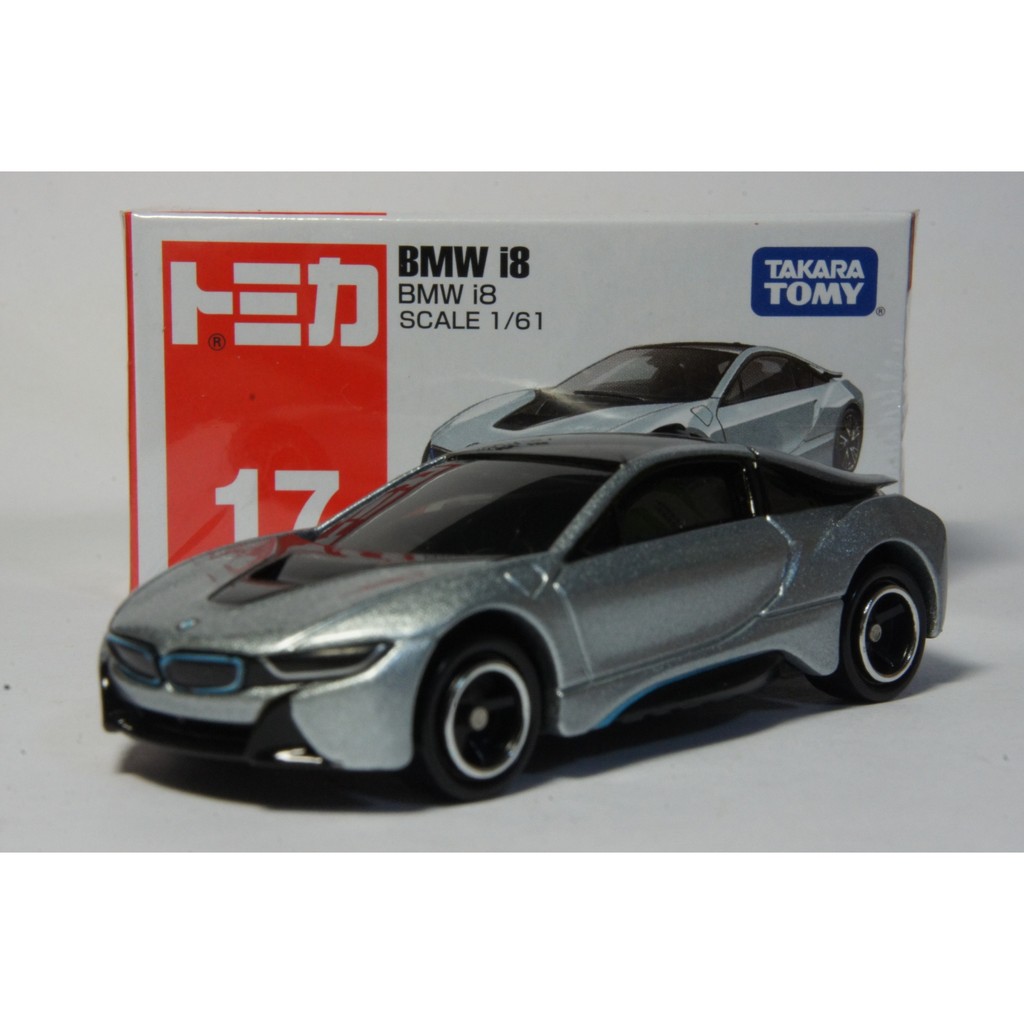 TOMY(tomica)小汽車 NO.17 BMW i8 寶馬跑車(1/61模型車)