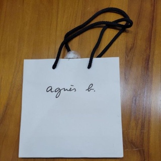 Agnes b.小b 白色、Lucy's 黑色紙袋／購物袋