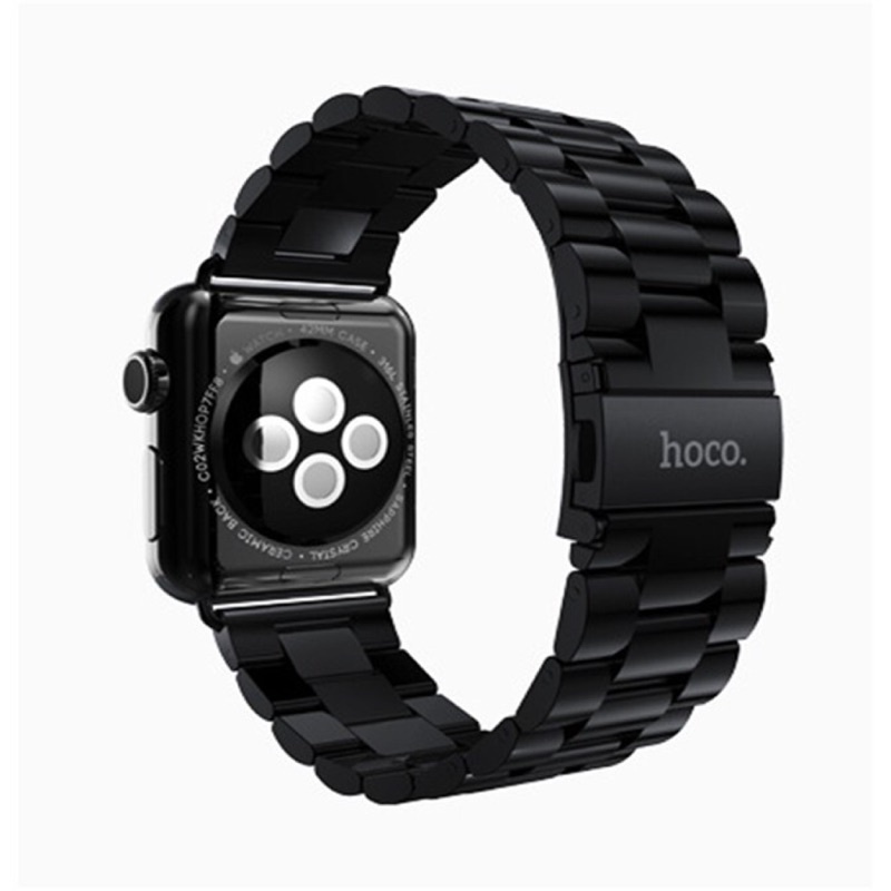 【娟娟】【台灣直發】HOCO.浩酷適用 Apple watch5不銹鋼表帶 三株錶帶 蘋果手表表帶iwatch 38/4