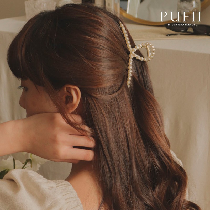 PUFII-髮夾 《現貨》法式氣質珍珠髮夾-0702 現+預 夏【CP20789】