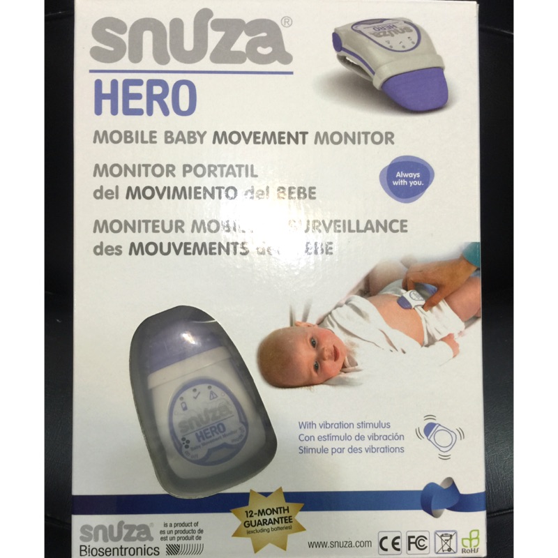 全新美國帶回 Snuza HERO 嬰兒呼吸偵測器 動態感應器