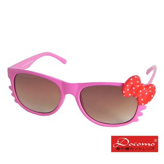 Docomo 女童KID專用太陽眼鏡 抗UV防紫外線太陽眼鏡 可愛粉紅色造型鏡框 舒適好搭配 MIT台灣製造款