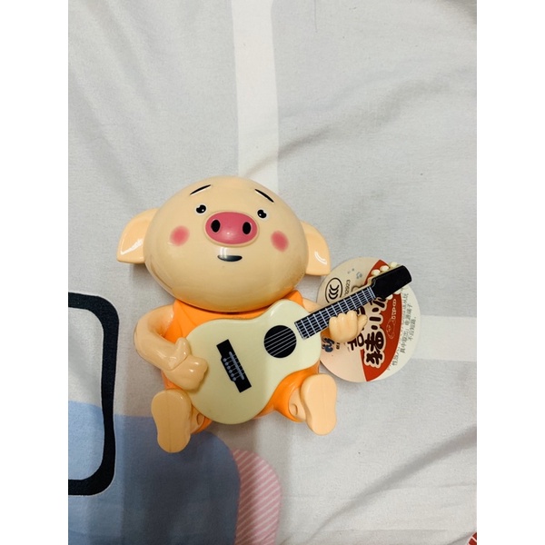 吉他手豬小屁 唱歌 寶寶 益智玩具 橘色🔅二手🔅