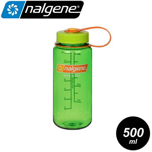 【Nalgene 美國 寬嘴水壺 0.5L《哈密瓜》】2178-2071/運動水壺/休閒壼/隨身壺/單手杯/水瓶