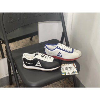 大罐體育👟公雞 Le coq sportif 阿甘鞋 休閒鞋 皮革 男女 情侶 黑 藍白紅