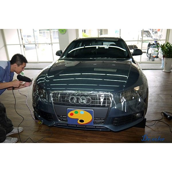 Dr. Color 玩色專業汽車包膜 Audi A4 Avant 細紋自體修復透明犀牛皮_前保桿 / 引擎蓋 / 後保桿