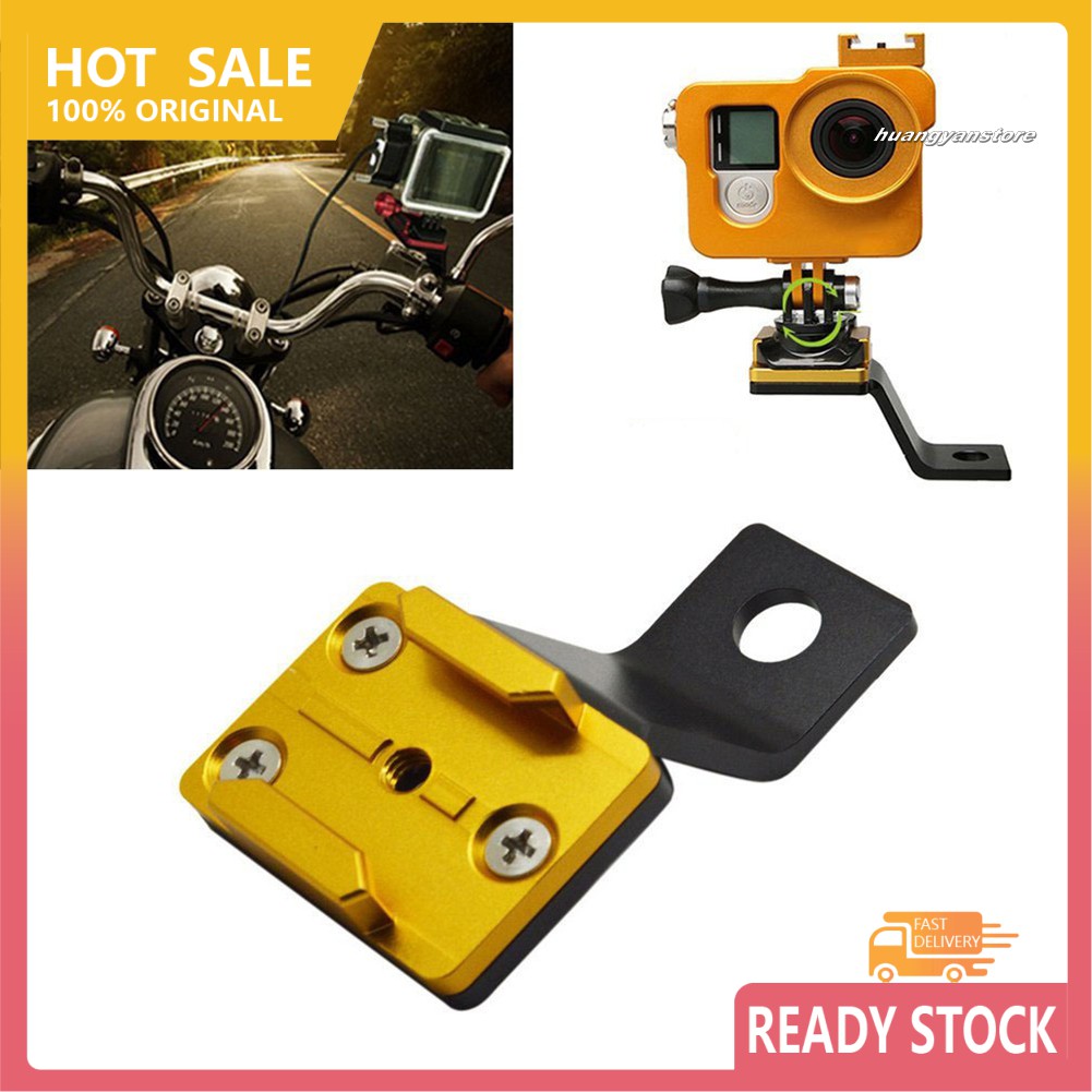 Cam 鋁摩托車三腳架安裝相機支架 用於gopro Hero3 3 4 5 Yi 蝦皮購物