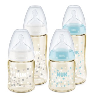 德國 NUK 寬口徑PPSU奶瓶-1/2號M (150/300ml)(顏色隨機)