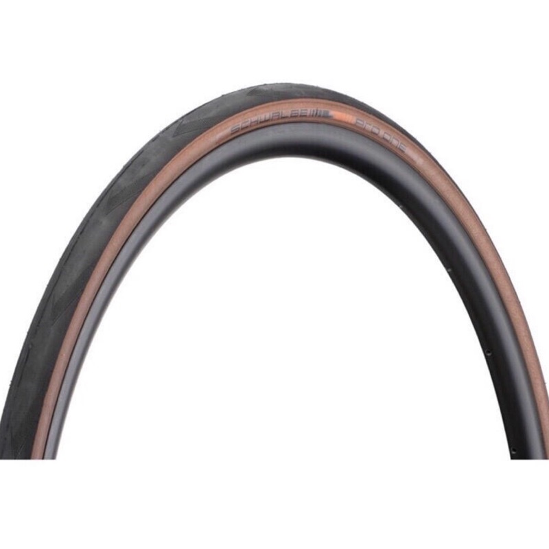 Schwalbe Pro One TLE Tubeless 無內胎公路車輪胎 700x25 28 30 32C 咖啡色邊