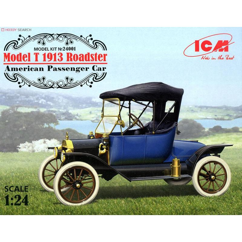 【詠揚模型玩具店】 ICM 24001 福特 T型車 Ford model T Roadster 1913 1/24組裝