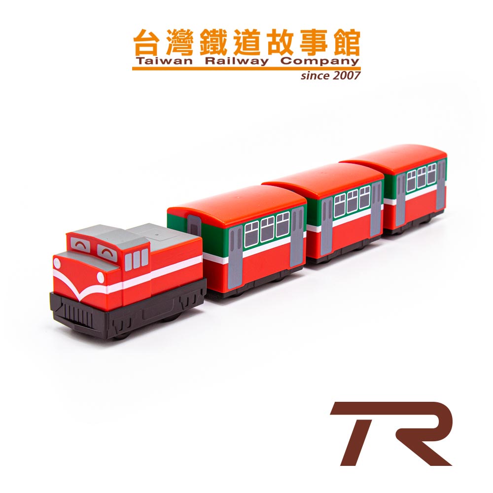 鐵支路模型 QV020T2 阿里山森林鐵路 觀日列車 祝山線 DL43 柴油機車 迴力車玩具 | TR台灣鐵道故事館