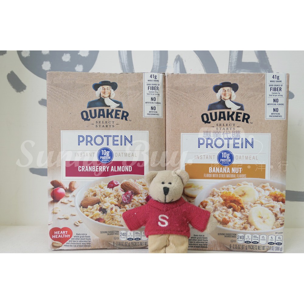 【Sunny Buy】◎預購◎ Quaker Oatmeal 桂格燕麥 香蕉堅果/蔓越莓杏仁 6包/盒