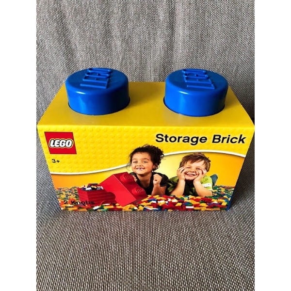 LEGO樂高系列-經典方塊二置物盒(艷藍) / 二凸款置物盒