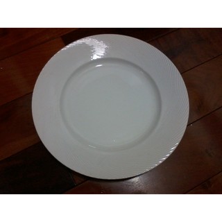 經典的純白瓷盤/主菜圓盤 /牛排盤 /義大利麵盤 直徑約25公分