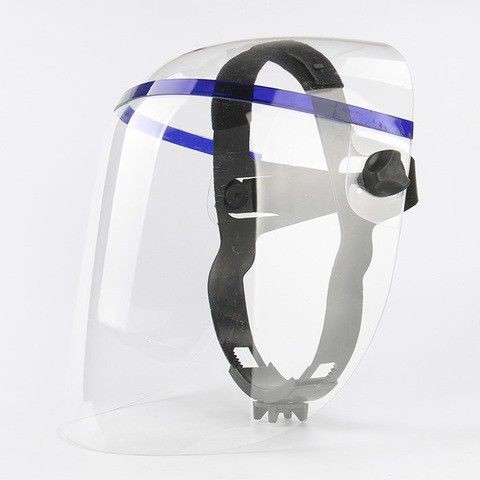 【現貨買5送1】鋁鉑耐高溫防護面罩透明隔熱輻射熱金屬噴濺頭戴式面屏9570專用